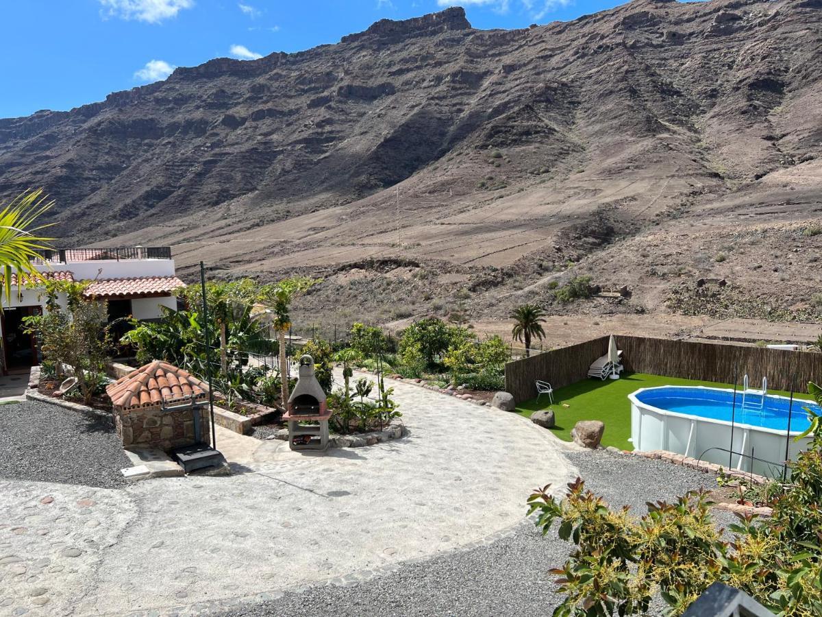 Casa Rural Con Bano Adaptado Y Piscina En Mogán 外观 照片